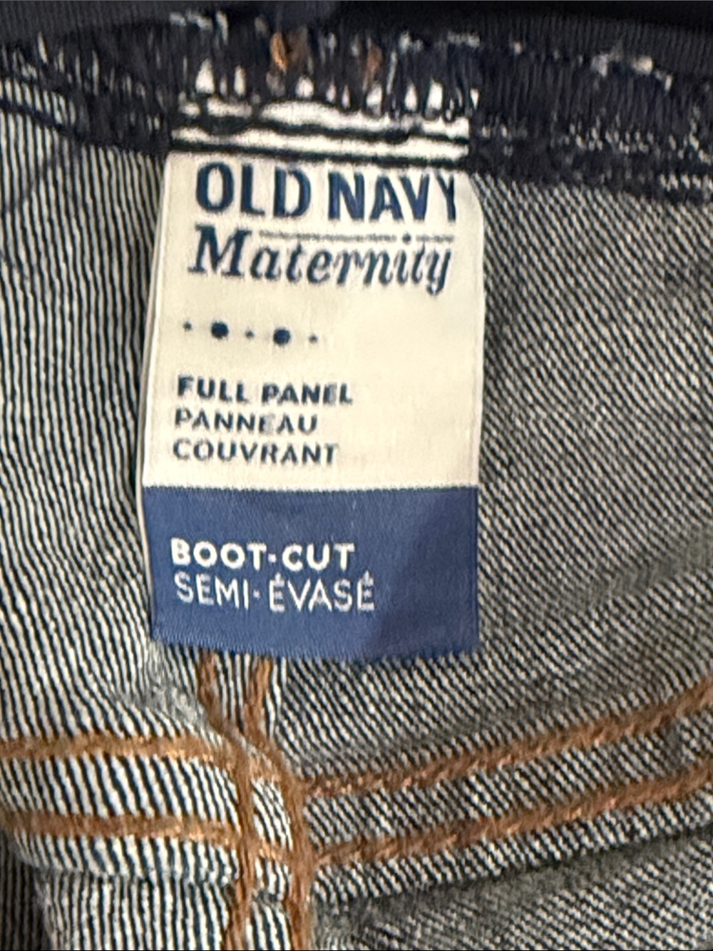 Old Navy Maternity Dark Blue Jeans Full Panel 14s- boot cut - Picture 3 of 4